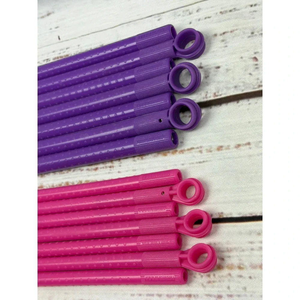 Conair Hot Sticks 14 Pink & Purple Flexible Rollers Curlers Replacement ONLY